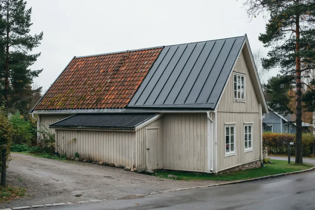 s v ljer du r tt takmaterial till huset tegel pl t eller papp